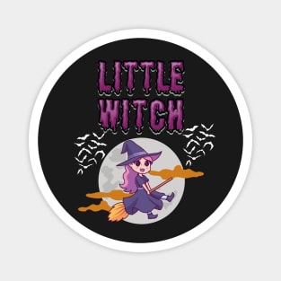 Little witch trick or treat halloween costume - cute spooky halloween Magnet